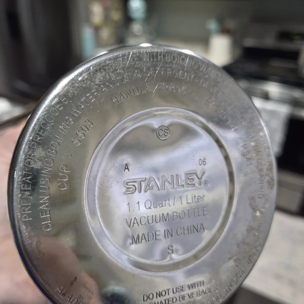 Vintage Stanley Aladdin Classic Green Vacuum Bottle Thermos - Green 1qt - Picture 12 of 12
